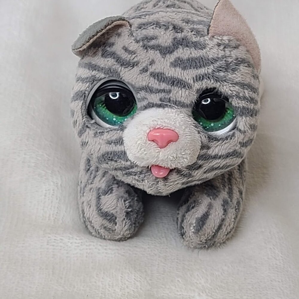 FurReal Newborns Kitty Kitten Interactive Plush Pet Gray Striped w/ Sound - Picture 6 of 8